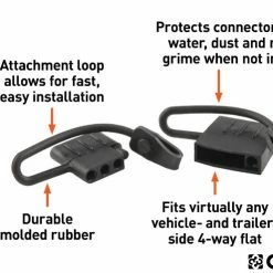 Promo 🌟 CURT 4-WAY FLAT CONNECTOR DUST COVER SET (PACKAGED) #58761 🎉 6 Promo 🌟 CURT 4-WAY FLAT CONNECTOR DUST COVER SET (PACKAGED) #58761 🎉 -Deals Automotive Store 35180624 2
