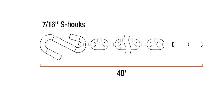 Coupon β CURT 48" SAFETY CHAIN WITH 2 S-HOOKS (5,000 LBS, CLEAR ZINC, PACKAGED) #80031 π 2 Coupon β CURT 48" SAFETY CHAIN WITH 2 S-HOOKS (5,000 LBS, CLEAR ZINC, PACKAGED) #80031 π - Image 2
