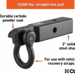 Cheapest 👍 CURT D-RING SHACKLE MOUNT (2" SHANK) #45832 🔥 -Deals Automotive Store 35180646 1