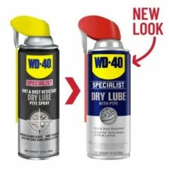 Best Sale 🛒 WD-40 Dry Lube with PTFE Lubricant with Smart Straw Spray, 10oz. 🌟 -Deals Automotive Store 3950005 2 1