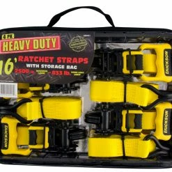 Buy βοΈ Erickson 1 1/4β³ x 16β² β 2500 lb Ratchet Strap with Hooks β 4 Pack π