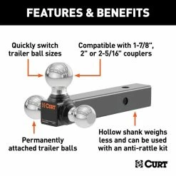 Best reviews of 🛒 Curt Multi-ball Mount Hollow Tube 🎁 -Deals Automotive Store 45001 1024x768 fa