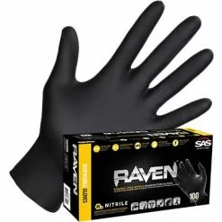 Best deal 👏 SAS Safety 6 Mil Raven Disposable Nitrile Glove 🔔
