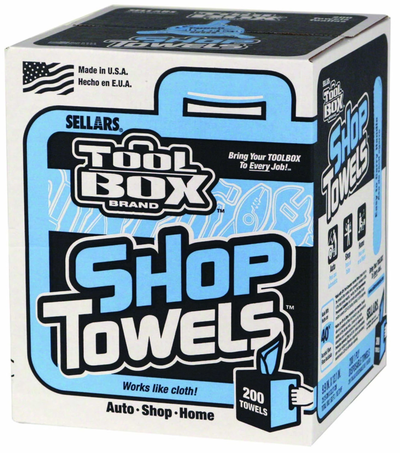 Flash Sale 🌟 Sellars 🧰 ToolBox Blue Shop Towels Center-Pull Box, 200 Sheets 🤩 1 Flash Sale 🌟 Sellars 🧰 ToolBox Blue Shop Towels Center-Pull Box, 200 Sheets 🤩