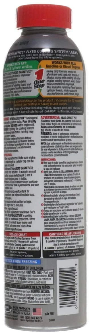 Best Pirce β Bars Head Gasket Repair 1-Step, 24 oz. π₯ 2 Best Pirce β Bars Head Gasket Repair 1-Step, 24 oz. π₯ - Image 2