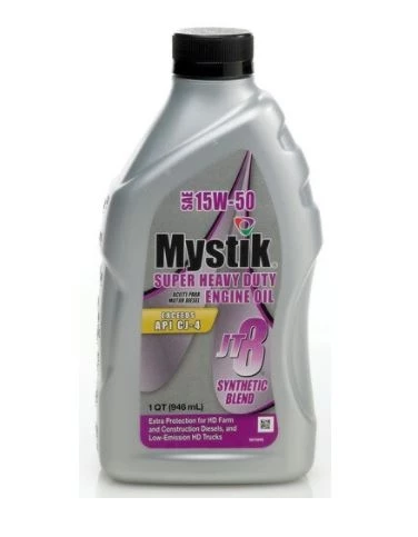 Cheap π Mystik JT-8 Synthetic Blend Super Heavy Duty Engine Oil SAE 15W-50 - Quart π 1 Cheap π Mystik JT-8 Synthetic Blend Super Heavy Duty Engine Oil SAE 15W-50 - Quart π