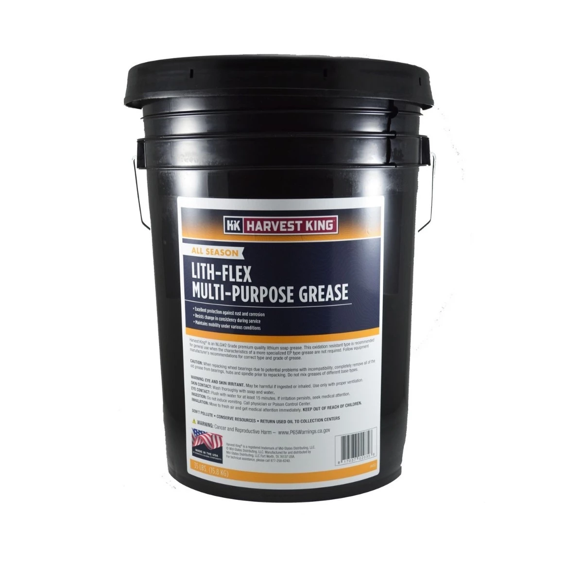 Cheapest βοΈ Harvest King HK032 All Season Lith-Flex Multi-Purpose Grease - 35 lb Pail π 1 Cheapest βοΈ Harvest King HK032 All Season Lith-Flex Multi-Purpose Grease - 35 lb Pail π