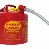 Top 10 😉 Eagle 5 Gallon, 7/8" Metal Hose, Steel Safety Can For Flammables, Type II, Red 🛒