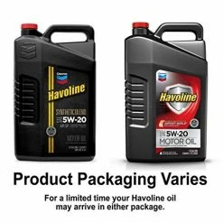 Cheap ✨ Chevron Havoline SAE 5W-20 Synthetic Blend Motor Oil 5 qt. Plastic Jug ✨ -Deals Automotive Store 80780119 1