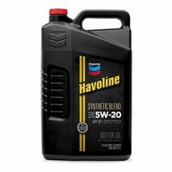Cheap ✨ Chevron Havoline SAE 5W-20 Synthetic Blend Motor Oil 5 qt. Plastic Jug ✨