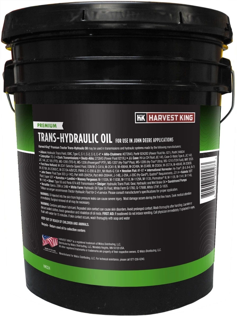 Flash Sale 🧨 Harvest King Trans Hydraulic Fluid for John Deere - 5 Gallon 💯 - Image 2
