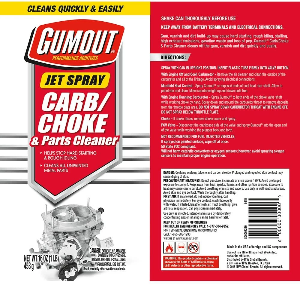 Budget π€© Gumout Carb and Choke Cleaner, 16 oz. π 2 Budget π€© Gumout Carb and Choke Cleaner, 16 oz. π - Image 2