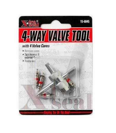Wholesale β X-tra Seal 4-Way Valve Tool W/4 Valve Cores π₯ 1 Wholesale β X-tra Seal 4-Way Valve Tool W/4 Valve Cores π₯