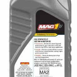 Top 10 🥰 MAG 1® Full Synthetic 4T 10W-40 Motor Oil - Quart 🌟 -Deals Automotive Store mag69259 2