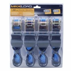 Hot Sale ✔️ MaxLoad 4 Pack Ratchet Strap 1" x 10' ⌛ -Deals Automotive Store maxload 726039 10003123 main