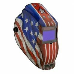 Best Pirce 😉 Metal Man 9 to 13 Shade Auto Darkening Welding Helmet - Patriotic 👏 -Deals Automotive Store metal man welding helmets apa8735sgc 1f 1000