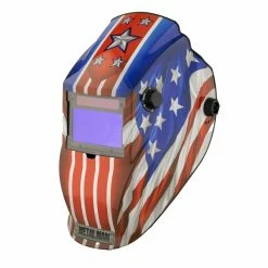 Best Pirce 😉 Metal Man 9 to 13 Shade Auto Darkening Welding Helmet - Patriotic 👏