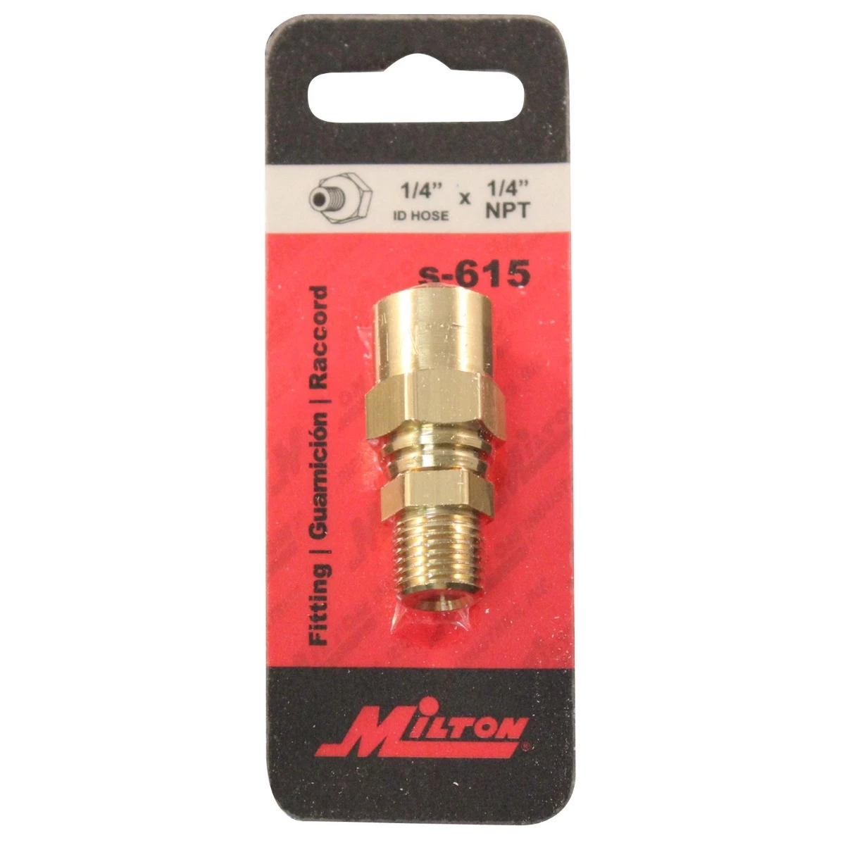 Best Sale β Milton 1/4" MNPT Reusable Hose End Fitting π 2 Best Sale β Milton 1/4" MNPT Reusable Hose End Fitting π - Image 2