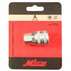 Hot Sale 🛒 Milton 1/4" FNPT A Style Coupler 🔔