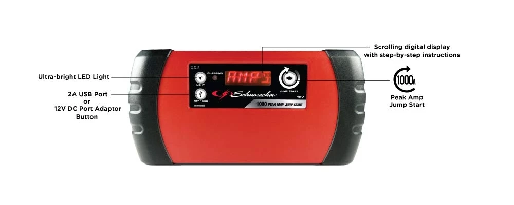 Brand new π Schumacher 12V - 1000 Peak Amp Lithium Ion Jump Starter/ Portable Power π 6 Brand new π Schumacher 12V - 1000 Peak Amp Lithium Ion Jump Starter/ Portable Power π - Image 6